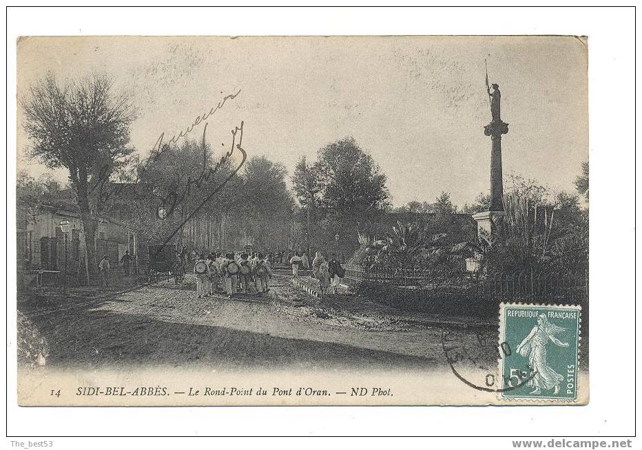 14   -   Sidi Bel Abbès   -    Le Rond Point du Pont d'Oran