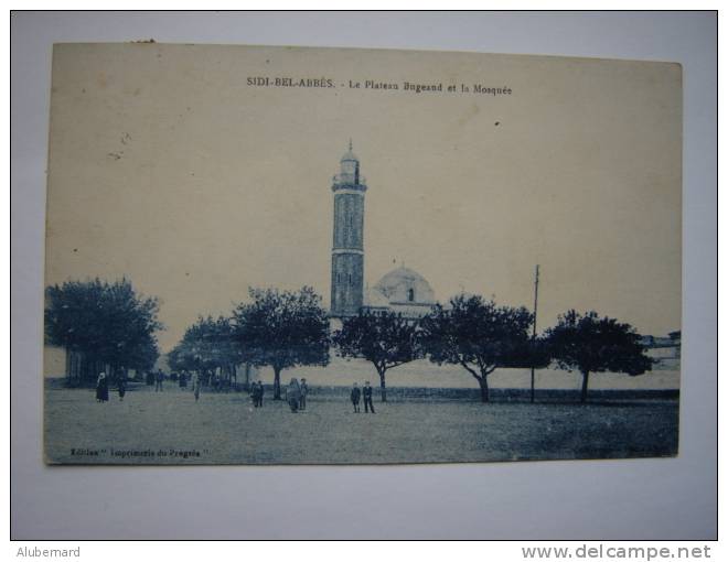Sidi Bel Abbes . Le plateau Bugeaud. (c.p.bleu)