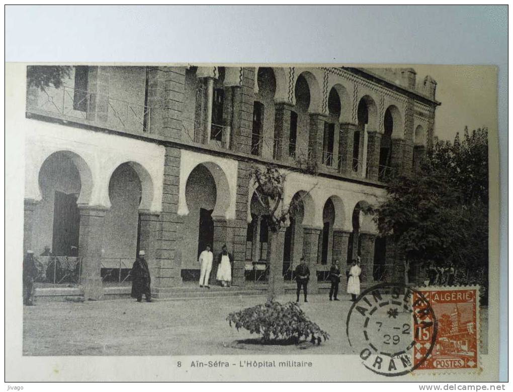 ALGERIE  -  AÏN-SEFRA      L´HÔPITAL  MILITAIRE    1929