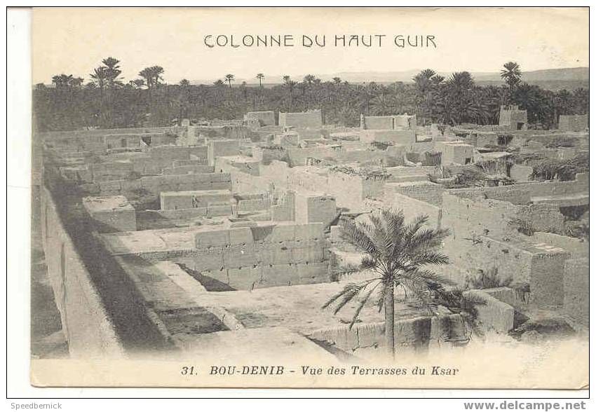 4819 COLONNE du Haut Guir . Bou dénib vue des terrasses du Ksar . 31 Boumendil Sidi Bel Abbès