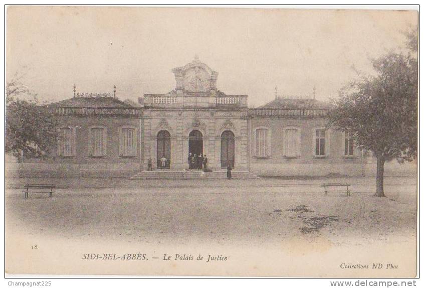 CPA ALGERIE SIDI BEL ABBES Le Palais de Justice