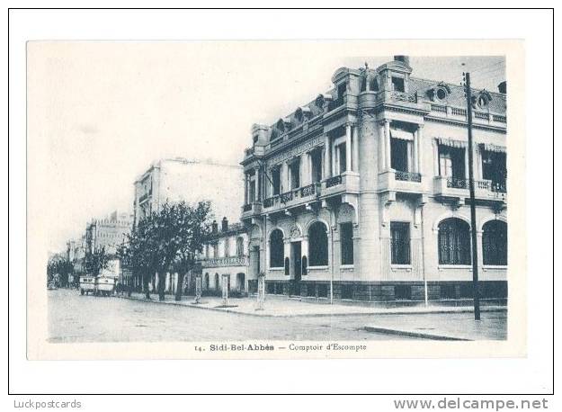 LP91    Algeria, Sidi Bel Abbes, vintage postcard, Comptoir d'Escompte
