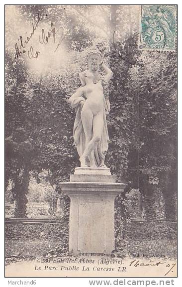 ALGERIE.SIDI BEL ABBES.LE PARC PUBLIC LA CARESSE editeur n boumendil sidi bel abbes n°1286