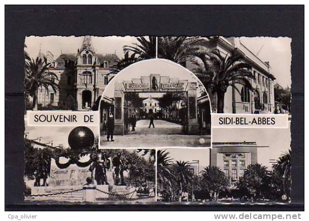 ALGERIE Sidi Bel Abbes Multivue, Légion Etrangère, ed Sirecky 45, CPSM 9x14, 195?