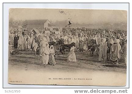 JP ~-   SIDI BEL ABBES .    le marché arabes .
