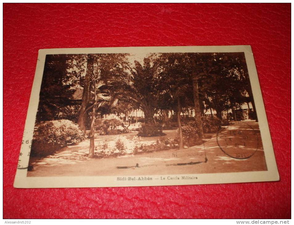 Cpa Sidi Bel Abbes - Le Cercle Militaire 1931