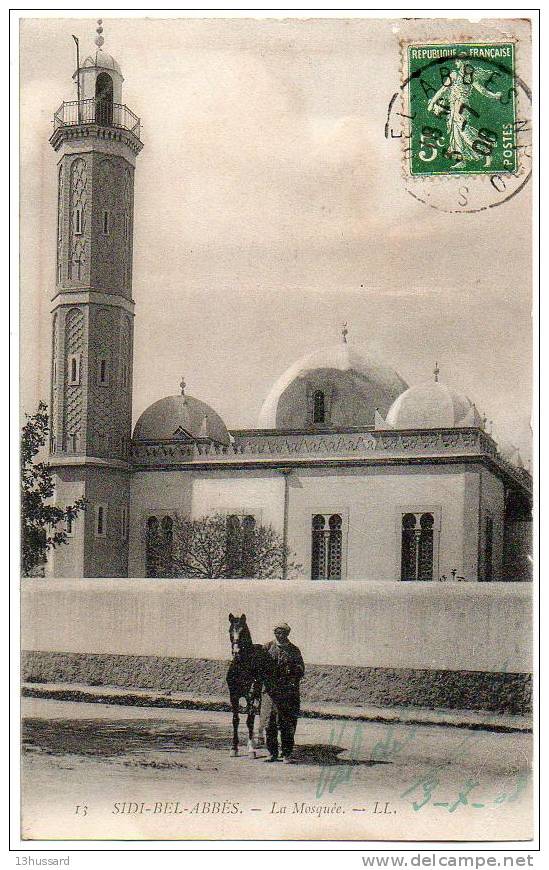 Carte Postale Ancienne Sidi Bel Abbès - La Mosquée - Religion, islam