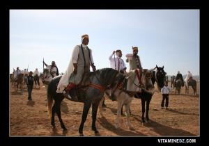 Cavaliers participants à la Waada de Sidi Tahar près de Sebdou - Octobre 2009