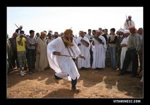 Danseur de Alaoui à la Waada de Sidi Tahar près de Sebdou - Octobre 2009