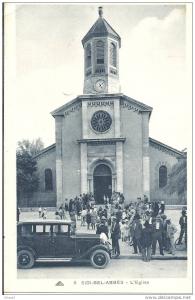 --SIDI BEL ABBES -- L'EGLISE  -- trés belle animation - voiture --