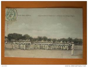 CPA Algérie SIDI BEL ABBES Légionnaires à l'exercice