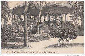 CPA ALGERIE SIDI BEL ABBES  Cercle des OFFICIERS Jardins le PAVILLON en 1923