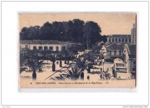 ALGERIE Sidi Bel Abbes Place Carnot, Boulevard de la République, ed LL 6, 192?