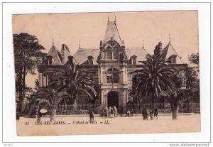 CPA SIDI-BEL-ABBES (algérie)  l' hôtel de ville, en 1924.       (1866)