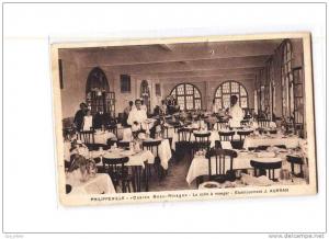 ALGERIE Philippeville Casino Beau Rivage, Salle à Manger, Etablissement Aurran, animée, ed Guillois, 193?