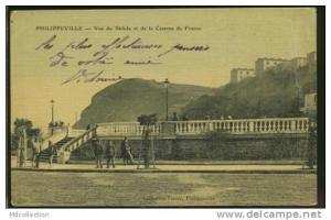 ALGERIE PHILIPPEVILLE /  Vue du Skikda et de la caserne de France / toilée couleur