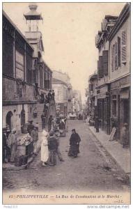 Philippeville - Rue Constantine et le Marché