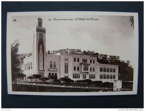 CPSM ALGERIE-Skikda-Philippevi lle-L'Hôtel de ville