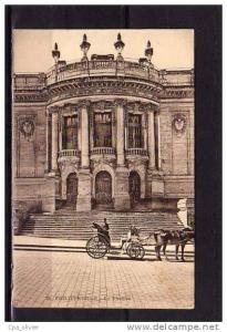 ALGERIE Philippeville Théatre, animée, Fiacre, ed Laune 20, 192?