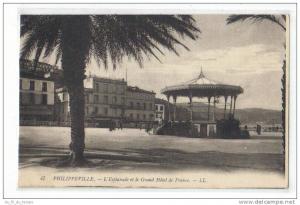 PHILIPPEVILLE , L´ ESPLANADE ET LE GRAND HOTEL DE FRANCE