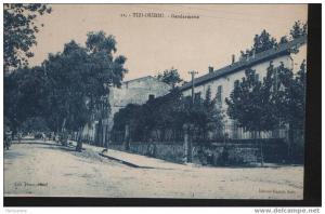 Algérie, TIZI OUZOU la gendarmerie début du siècle TOP CARTE