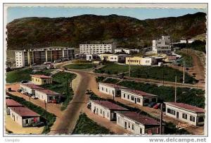 974 TIZI OUZOU - LA NOUVELLE PREFECTURE ET LES H.L.M. , VUE PRISE DE L'IMMEUBLE DJUDJURA