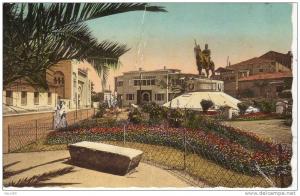 ALGERIE TLEMCEN Place du 2éme Chasseurs cpm couleur