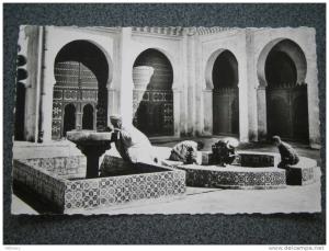 CPSM ALGERIE-TLEMCEN-INTERIEUR DE LA GRANDE MOSQUEE-ABBLUTIONS-1956-