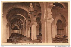 ALGERIE  TLEMCEN  Intérieur de la Grande Mosquée