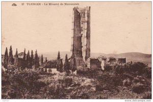 tlemcen - le minaret de mansourah.