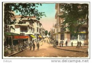 Tlemcen - Rue de France ... fin des années 50