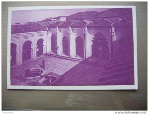 ALGERIE   EX COLONIE FRANCAISE   CENTENAIRE EN 1930 TLEMCEN GDE MOSQUEE COUR INTERI TERRE ACCUEILLANTE /SITE INOUBLIABLE