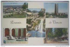 C. Postale  ALGERIE - TLEMCEN - Vue Générale, Minaret de Mansourah, Esplanade du Méchouar, Grande mosquée