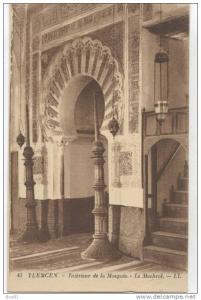 TLEMCEN INTERIEUR DE LA MOSQUEE LE MACHROL... SUPER ETAT