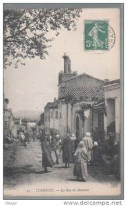 CPA Algerie, Tlemcen , la rue de Mascara