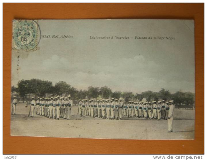 CPA Algérie SIDI BEL ABBES Légionnaires à l'exercice