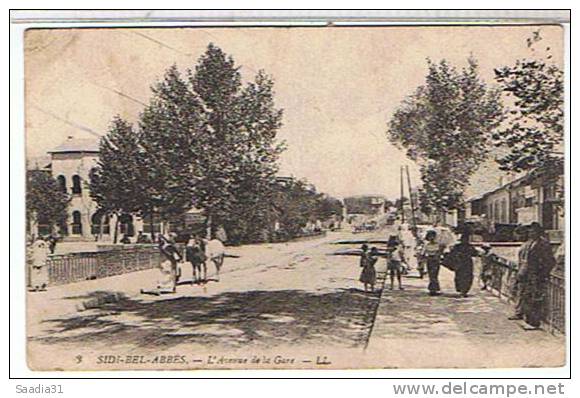 SIDI  BEL  ABBES   L' AVENUE  DE LA GARE           BE  1H62