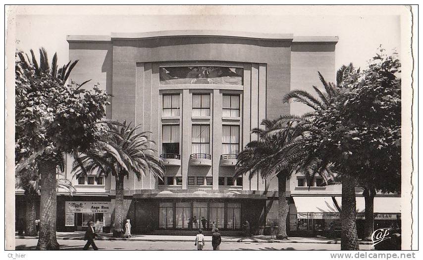 ALGERIE CPSM SIDI BEL ABBES le THEATRE Architecture ART DECO 1953