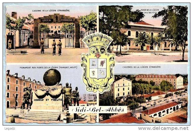 CPSM - Sidi-Bel-Abbes (Algerie) - Multivue sur la Legion