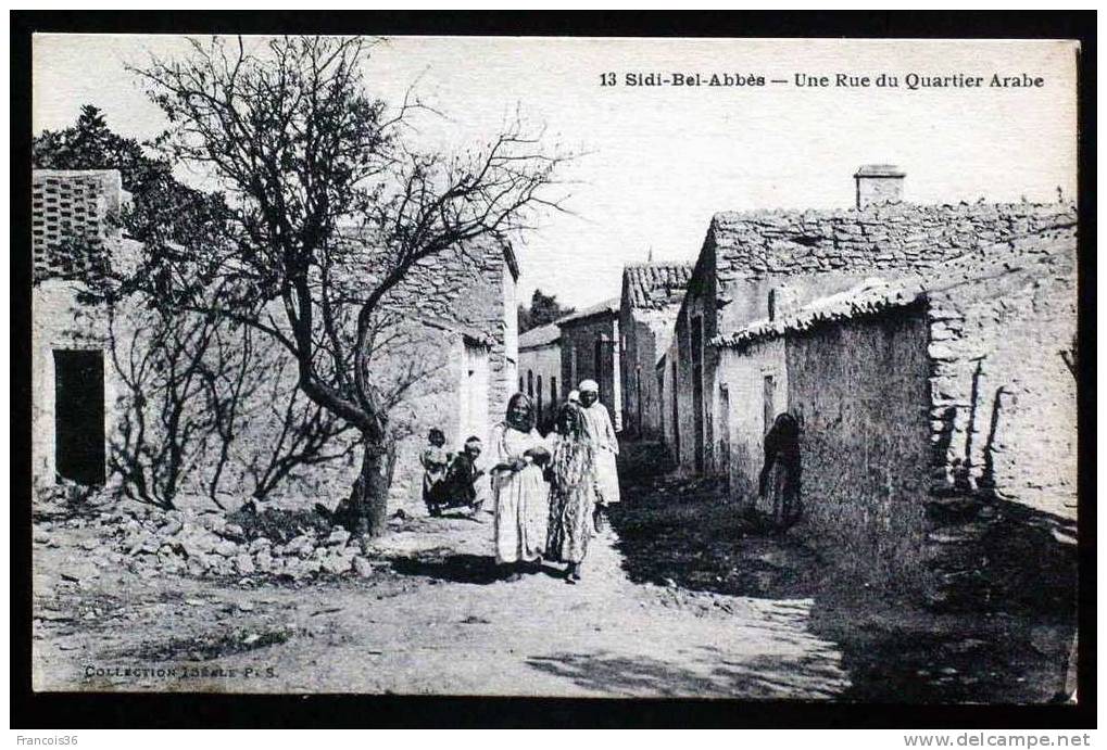 Sidi Bel Abbès - Une Rue du Quartier Arabe - Carte vierge en parfait état -