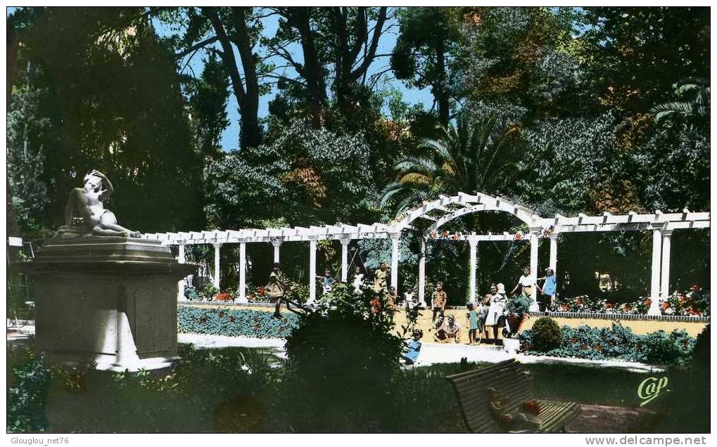 SIDI BEL ABBES....LE JARDIN PUBLIC (JARDIN D'ENFANTS)......CPSM PETIT FORMAT ANIMEE