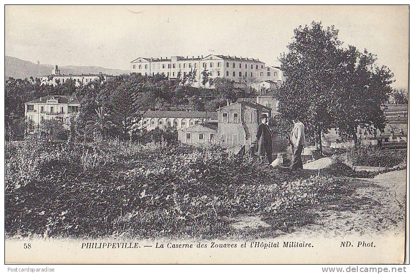 Philippeville - La Caserne des Zouaves et Hopital Militaire