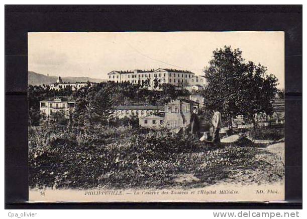 ALGERIE Philippeville Caserne des Zouaves, Hopital Militaire, Vue Générale, ed ND 58, 191?