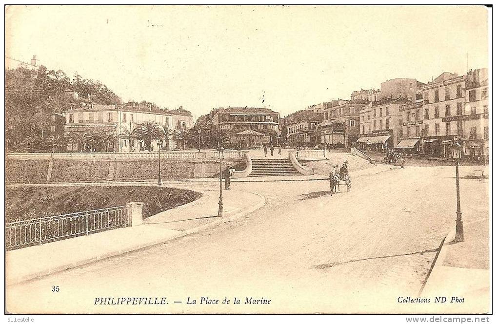 Philippeville - la place de la  marine