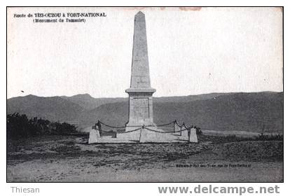 Algerie.Route de Tizi Ouzou à Fort National ( monument de Tamazirt )