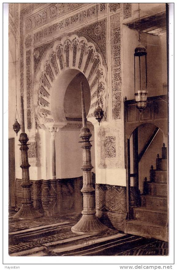 TLEMCEN - INTERIEUR DE LA MOSQUEE