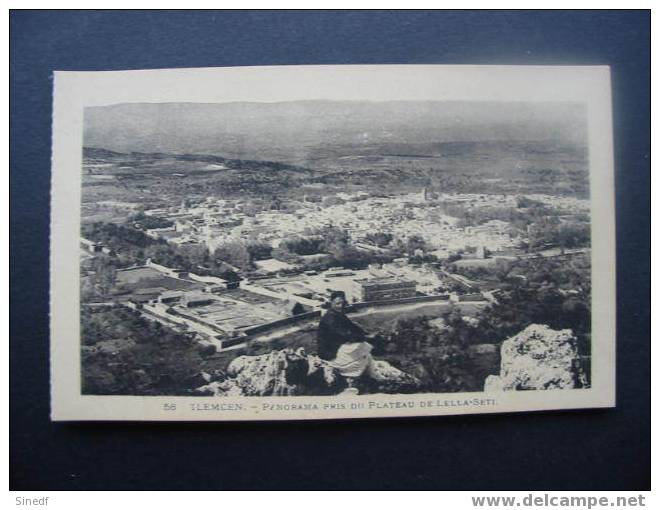Algerie  TLEMCEN  Panorama pris du plateau de lella-seti