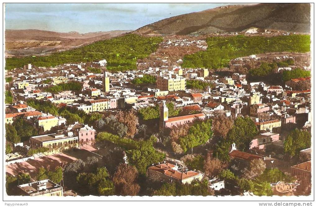 TLEMCEN  -  vue generale aerienne,dans le fond,sidi-bou-medine