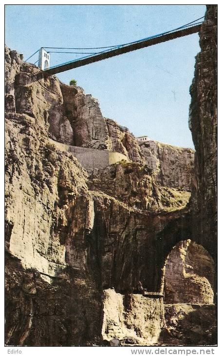CONSTANTINE - gorges du Rhummel - écrite 1966 TTB
