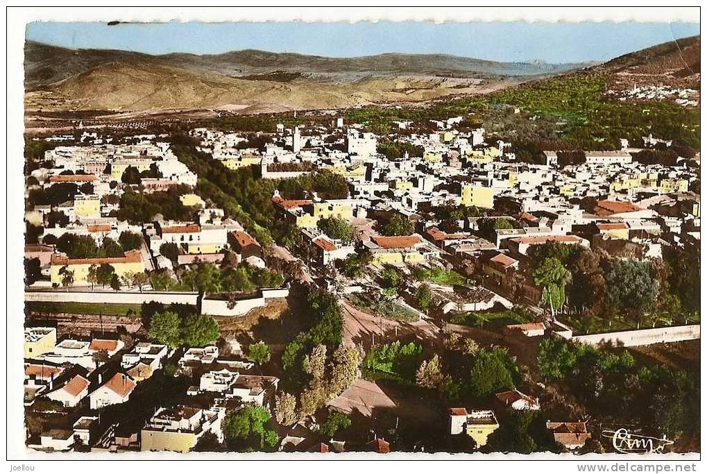CPSM Tlemcen ( Oran ) vue générale bords ondulés signée CIM VOIR SCANS / DESCRIPTIONS